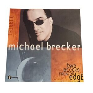 Michael Brecker Two Blocks from the Edge 1998 Promo Flat Album‎ Poster 12x12 D/S